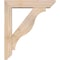 Ekena Millwork Funston Slat Smooth Bracket w/ Offset Brace, Douglas Fir, 5 1/2"W x 24"D x 28"H BKT0604X24X28FST06SDF - alternate 4